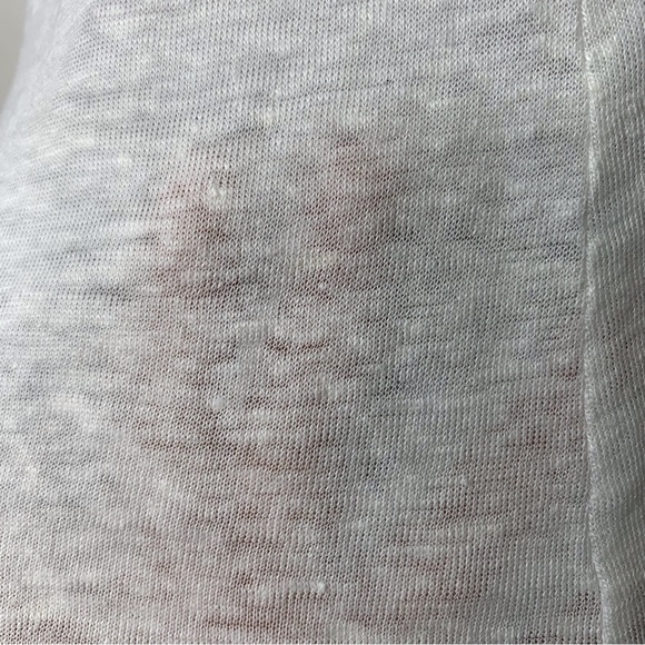 Calypso St. Barth Women's 100% Linen White Scoop Tank Top Size Large - Picture 11 of 15